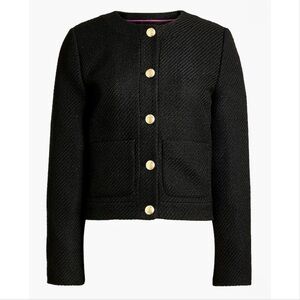 J. Crew Factory Tweed Lady Jacket in Black